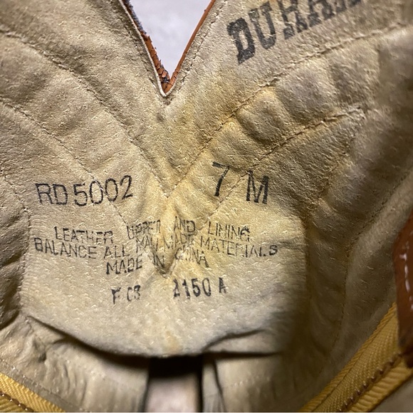 Durango Cowboy Boots Women's 7 B Brown Leather Western Cowgirl Country RD5002 - Picture 13 of 15